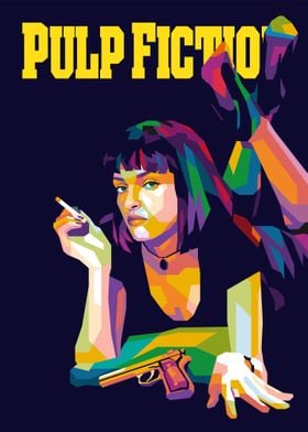 Pulp Fiction Popart Poster