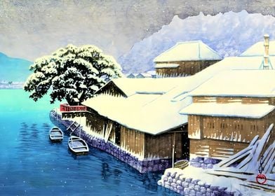 Ukiyo e Ishinomaki in Snow