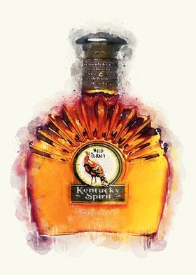 Vintage Whiskey Watercolor