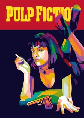 Pulp Fiction Popart Poster