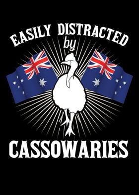 Retro Cassowary Bird