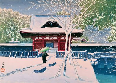 Ukiyo e JOZOJI Temple