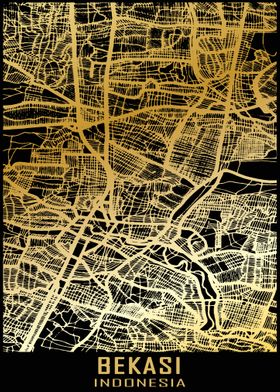 Bekasi Indonesia City Map