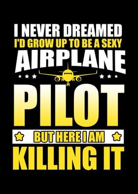 Funny Airplane Pilot