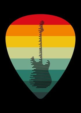 Retro Guitar Pick