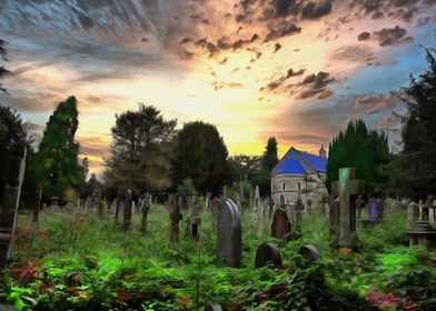 A CEMETERY IN ENGLAND