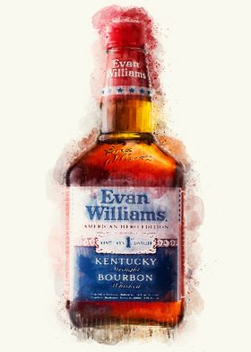 Vintage Whiskey Watercolor