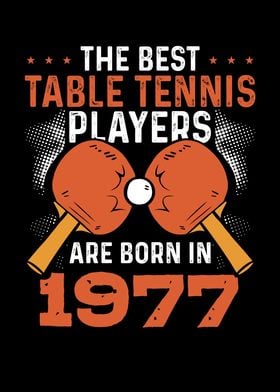 Table tennis player 1977