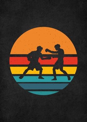 vintage retro boxing