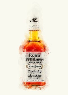 Vintage Whiskey Watercolor