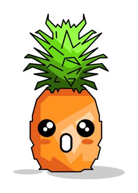 Emoticon Pineapple Wow