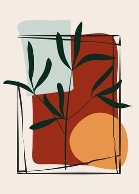 Modern botanical shapes