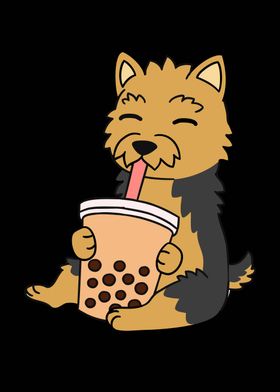 Yorkshire Terrier Boba Tea