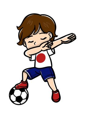Dabbing Boy Soccer japan