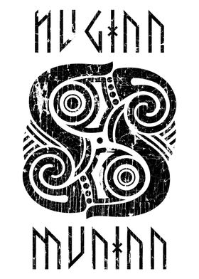 Odin Ravens Huginn Muninn