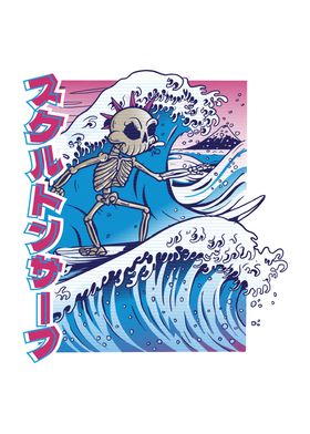 Skeleton Japanese Wave