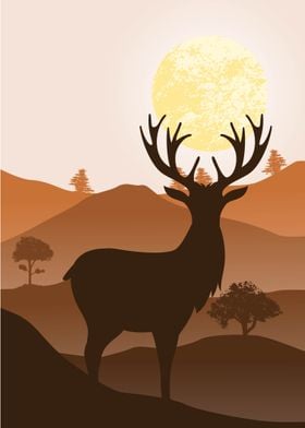 deer landscape