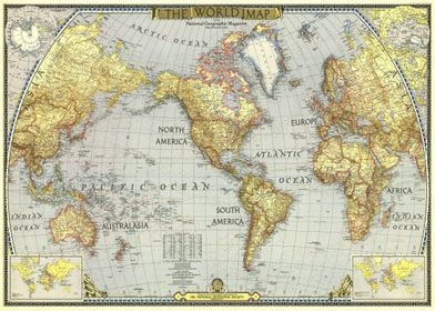 World map 1943