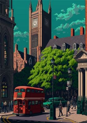 London Pixel art