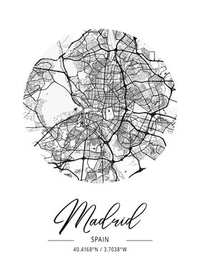 Madrid City Map