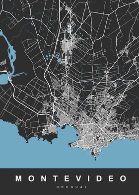 MONTEVIDEO Map URUGUAY