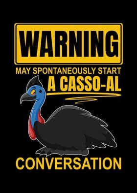 Retro Cassowary Bird