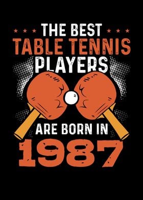 Table tennis player 1987