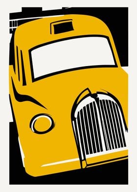 London Taxi Cab Poster