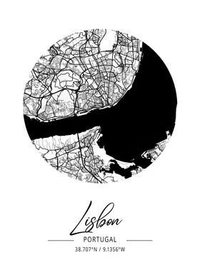 Lisbon City Map