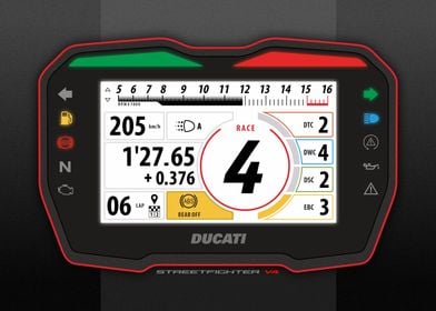 DUCATI STREETFIGHTER HUD