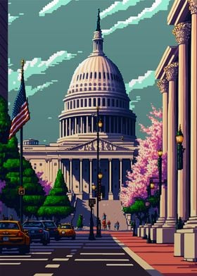 Washington Pixel art