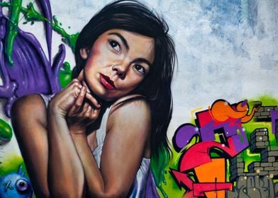 Girl graffiti