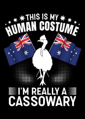 Retro Cassowary Bird