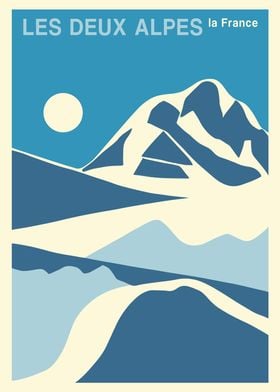 LES DEUX ALPES POSTER