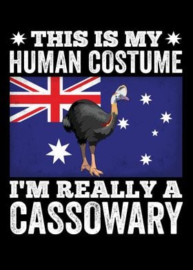 Retro Cassowary Bird