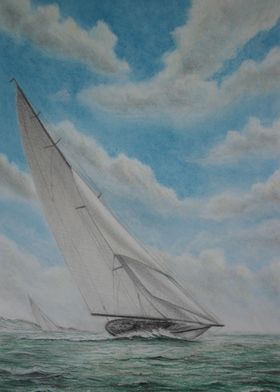 Fast sailing boat