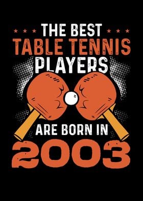 Table tennis player 2003