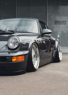 Stanced Porsche 911