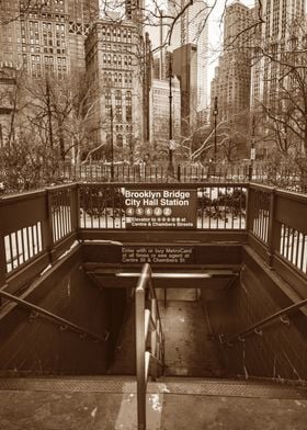 Brooklyn Subway Stop NYC