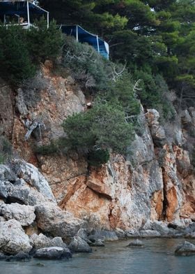 Skala blue beach in Greece