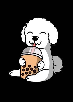 Bichon Frise Bubble Tea 