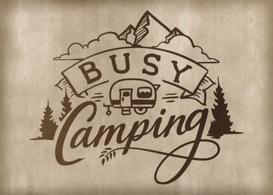 Busy camping