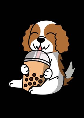 Cavalier Dog Bubble Tea