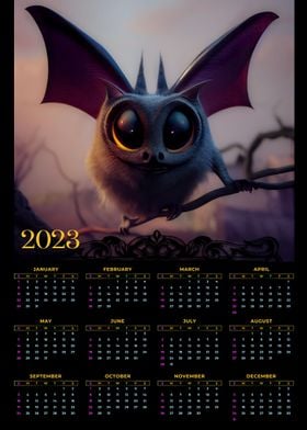 Calendar 2023 gothic style