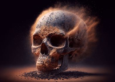 Sand skull of time