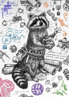 Raccoon Engineer W