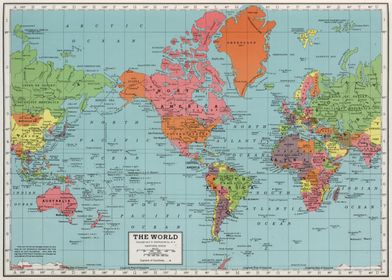 World map 1948