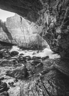 Oregon Coast Cave Waves