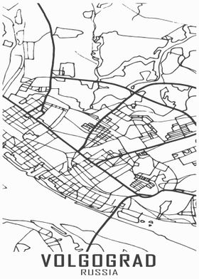 Volgograd Russia City Map