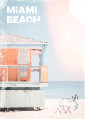 Vintage Miami Beach Poster